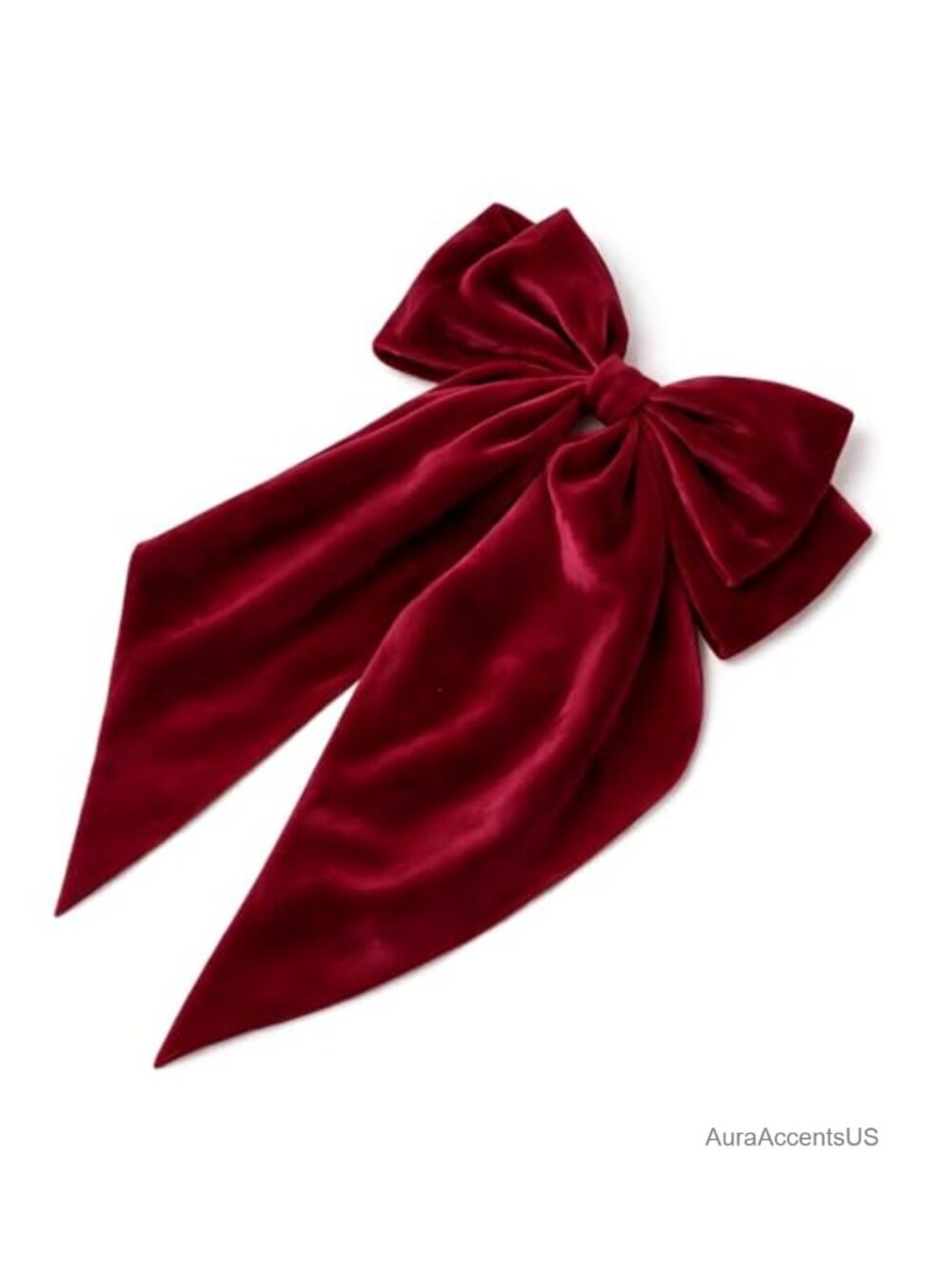 Oversized Velvet Hair Bow Clip for Women Thick Hair Alligator Clip